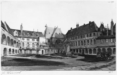 View of the Maternite Port-Royal, the cloister by Herminie Waterneau